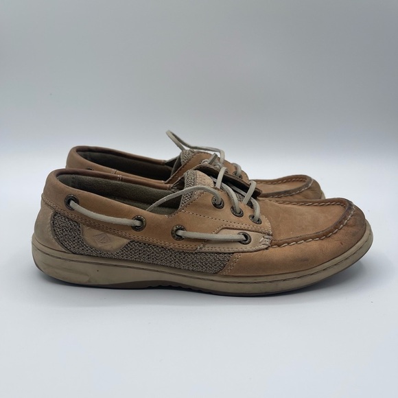 Sperry Top Sider Bluefish Leather Boat Shoe women's 7 loafer slip on docksider - Picture 1 of 7